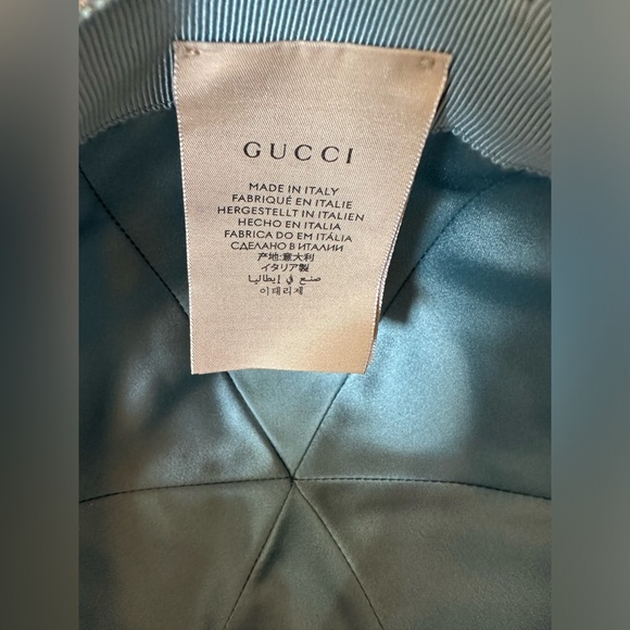 Gucci GG silver sparkly size S 56 cm NWT Authentic - Picture 3 of 13